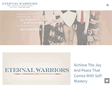 Tablet Screenshot of eternalwarriorstraining.org